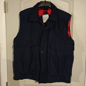 Expeditions Blue Outdoors Fall Hunting Fishing Vest Size M EUC